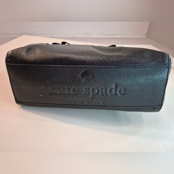 Kate Spade Black Leather Bow Purse - Picture 3 of 13
